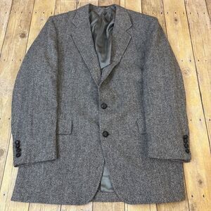 Hart Schaffner Marx Herringbone Tweed Blazer Sport Coat 42R